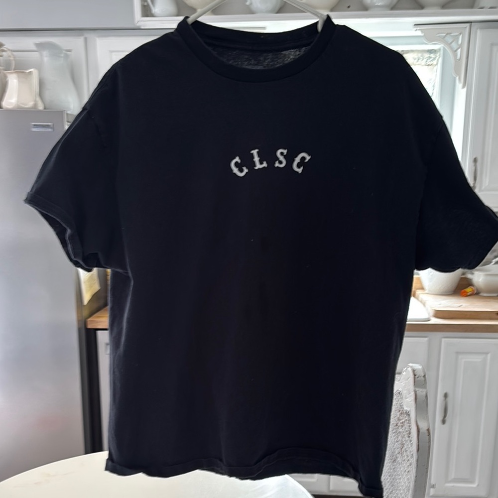 Black Short Sleeve Tee with Design